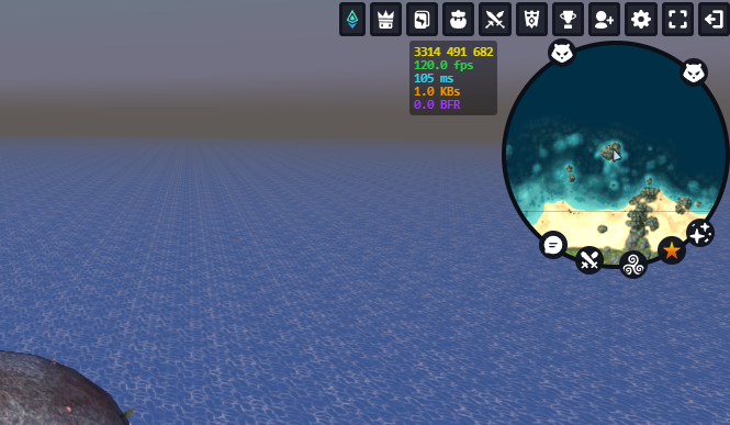 Round minimap with addon quick-access icons